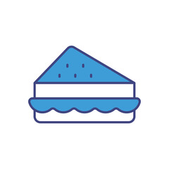 Sandwich vector icon stock illustration