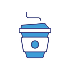 Coffee Cup vector icon stock illustration