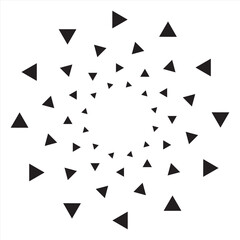 triangle rotation icon vector illustration