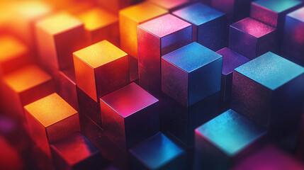 A colorful image of blocks in various colors and sizes