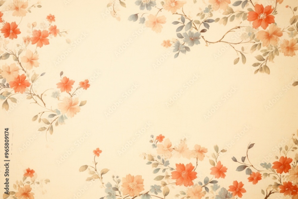 Poster Flower backgrounds pattern plant.