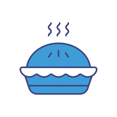Pie vector icon stock illustration