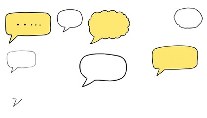 set of speech bubbles

