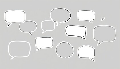 Obraz premium set of speech bubbles