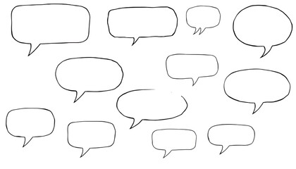Obraz premium set of speech bubbles