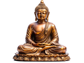 Obraz premium buddha statute on white background