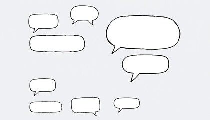 Fototapeta premium set of speech bubbles