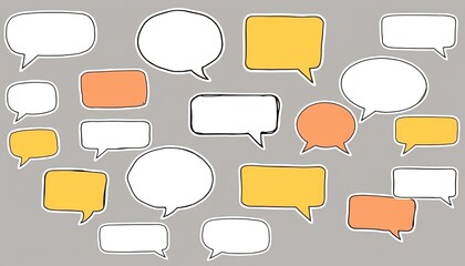 Obraz premium set of speech bubbles