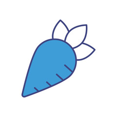 Carrot vector icon stock illustration