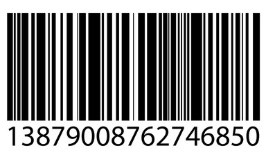 Barcode vector image with number, Barcode vector illustration, Barcode png image 