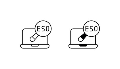 Search engine optimization icon design with white background stock illustration