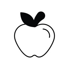 Apple vector icon stock illustration