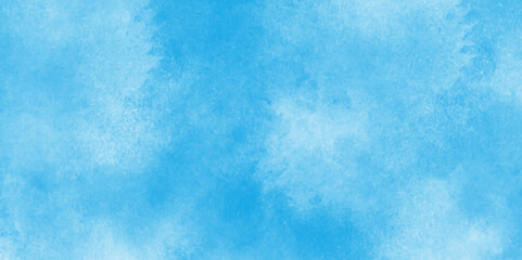watercolor design with watercolor texture with tiny white clouds, Digital art painting of cloudy sky, blurred and grainy Blue powder explosion with natural cloudy clouds and fog.