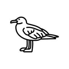Albatross Outline Icon, Vector illustration