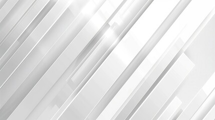 Obraz premium A sleek, modern abstract background featuring diagonal lines in varying shades of white, conveying a sense of depth and elegance.