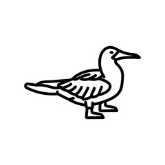 Boobies Outline Icon, Vector illustration