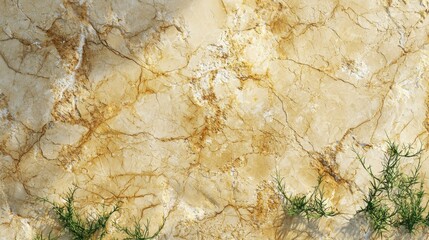 Beige Marble with Turf Horizontal Background.