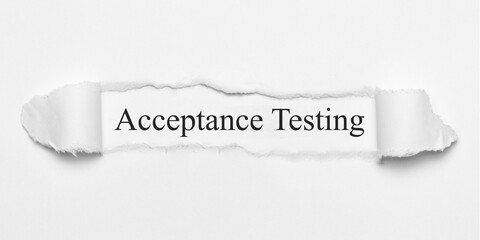 Acceptance Testing	
