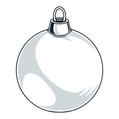 Christmas toy monochrome vintage element