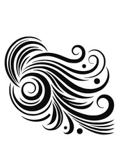 Fototapeta premium Swirl SVG, Flourish SVG, Stroke Svg, Ornaments Svg, Decorative Svg, Swirl Icon, Frame SVG, Decorative Elements SVG, Clipart, Silhouette, Cut file for Cricut SVG, JPG, PNG