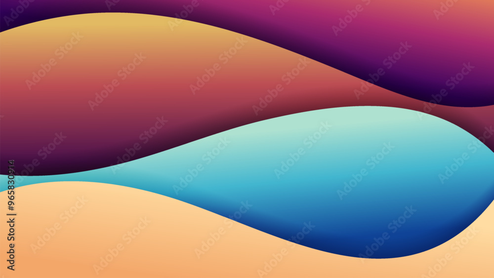 Wall mural vector background with soft gradient color on background .vector background for wallpaper. eps 10