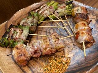 bacon wrapped yakitori 