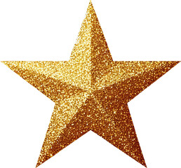 Obraz premium Gold 5 Stars clipart transparent background cutout png
