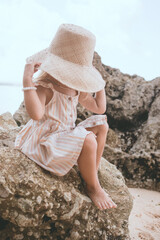 little girl on the beach