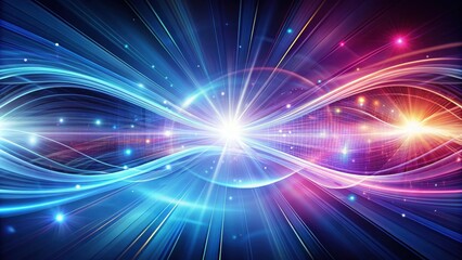 Obraz premium Abstract background with a high tech dynamic energy feel, technology, futuristic, innovation, vibrant, motion, digital