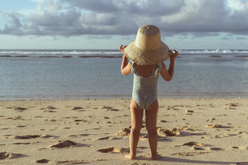 Little girl on the beach
