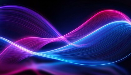 Obraz premium Neon Waves Background 