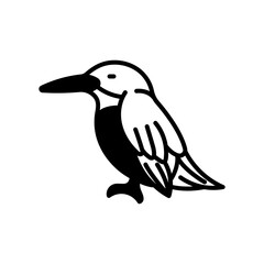 Kingfishe Glyph Icon, Vector illustration