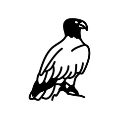 Goshawk Glyph Icon, Vector illustration