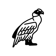 Condor Glyph Icon, Vector illustration