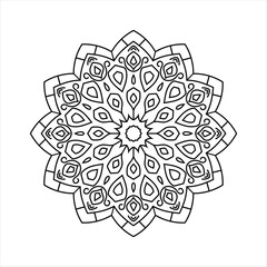 Polynesian Style Circular Shape Tattoo, Maori Traditional Round Circle, Frame, Border Mandala Pattern Geometric Art Vector Art Illustration