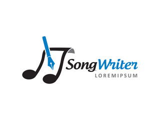 Song Writer logo symbol or icon template