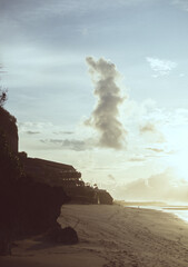 beach in the morning