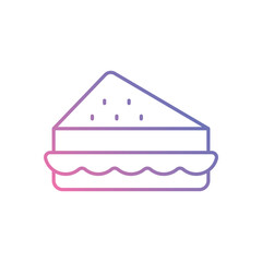 Sandwich vector icon stock illustration
