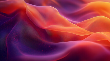 Obraz premium A colorful, abstract painting of a wave with a purple and orange background