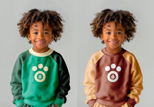 Kid in a Sweatshirt with Generative AI