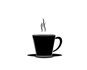 illustration of Hot Drink cup of coffee, for web, banner and logo. flat vector. part 1