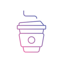 Coffee Cup vector icon stock illustration