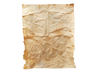 Black old paper scroll. Isolated PNG