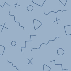 線の落書き風の背景素材のイラスト1