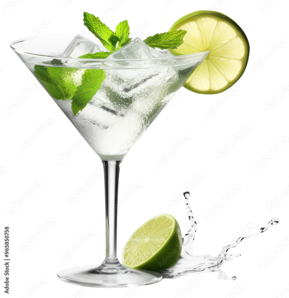 Canvas Prints PNG Cocktail martini lime alcohol.