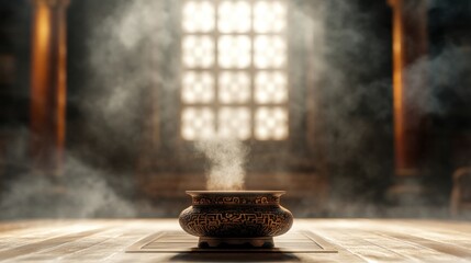 Serene Elegance: The Intricate Tranquility of a Chinese Temple