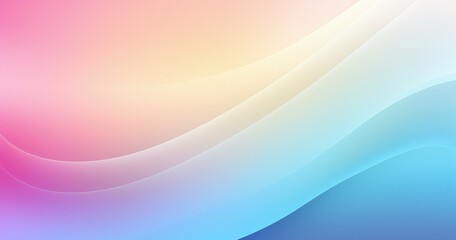 Fototapeta premium A smooth gradient background blending pink, yellow, and blue hues, ideal for digital designs and presentations.