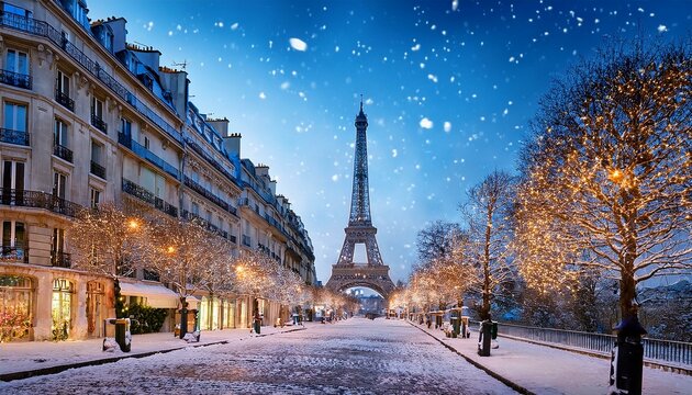 Christmas in Paris, France.