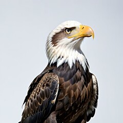 Obraz premium American eagle set. Bald eagle logo. Wild birds drawing. Head of an eagle