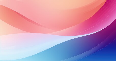 Obraz premium A smooth gradient background featuring soft waves in warm and cool tones, ideal for digital designs or presentations.